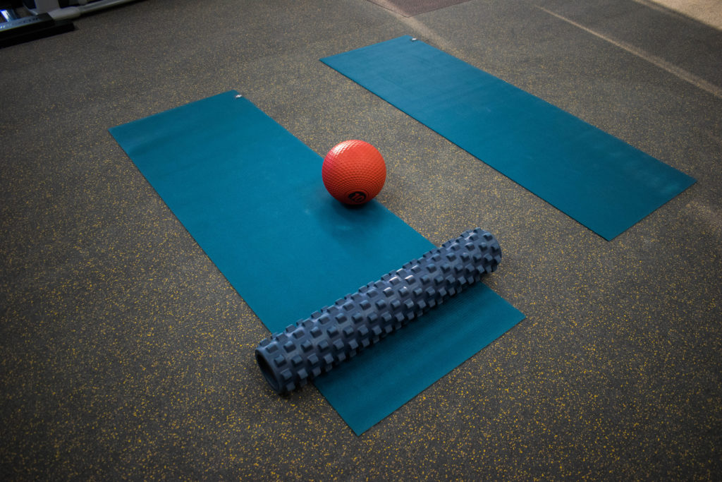 Pliteq TREAD products used for Athletic, Sports & Rubber Flooring - yoga mat and foam roller